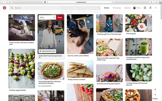 Home Feed của Pinterest
