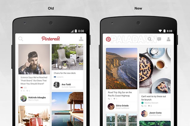 Pinterest đã có bản App cho smartphone