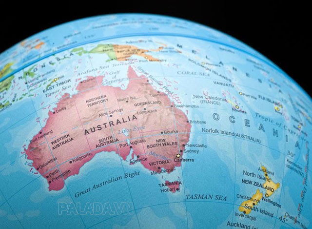 Bản đồ khu vực châu Úc