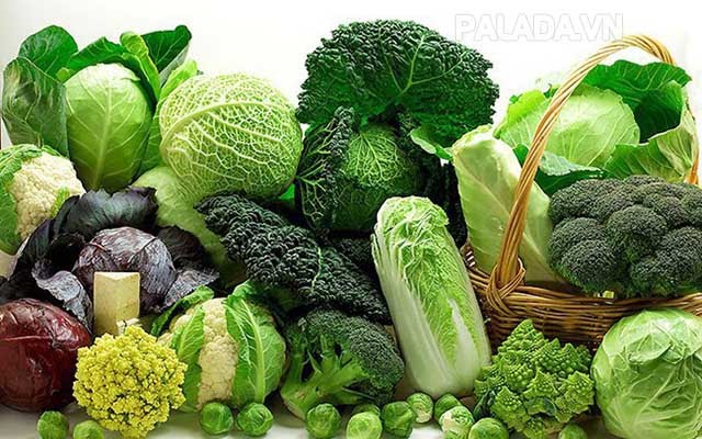 Các loại rau màu xanh đậm tốt cho bệnh gout