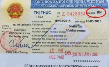 Thị thực dành cho người nước ngoài nhập cảnh Việt Nam