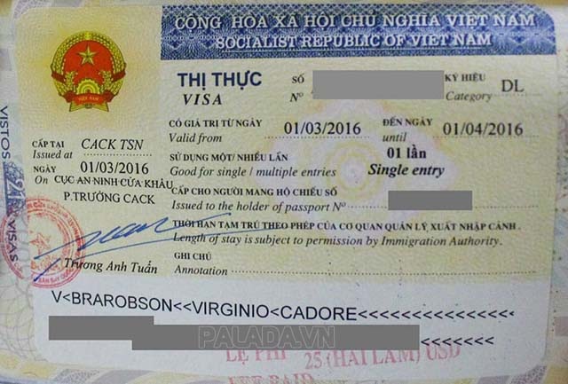 Visa Việt Nam dành cho người nước ngoài