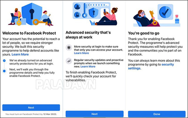 Hướng dẫn chi tiết cách bật Facebook Protect trên máy tính