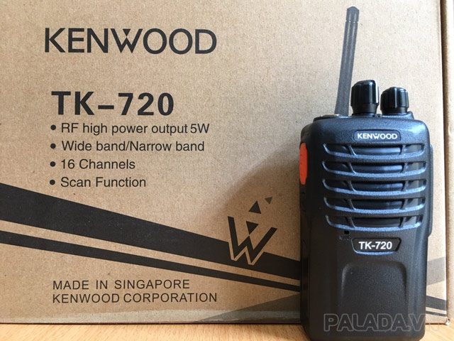 Kenwood TK 720 có loa to, âm thanh truyền đi ổn định