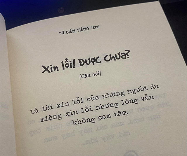 Hãy xin lỗi, đừng xin lỗi được chưa