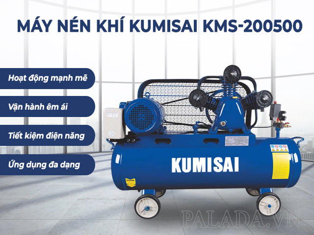 Các ưu điểm của máy nén khí công suất lớn Kumisai KMS200500 20HP
