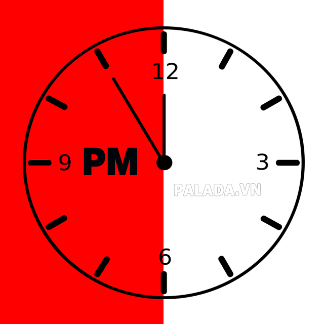 Giờ PM là thời gian sau lúc trưa
