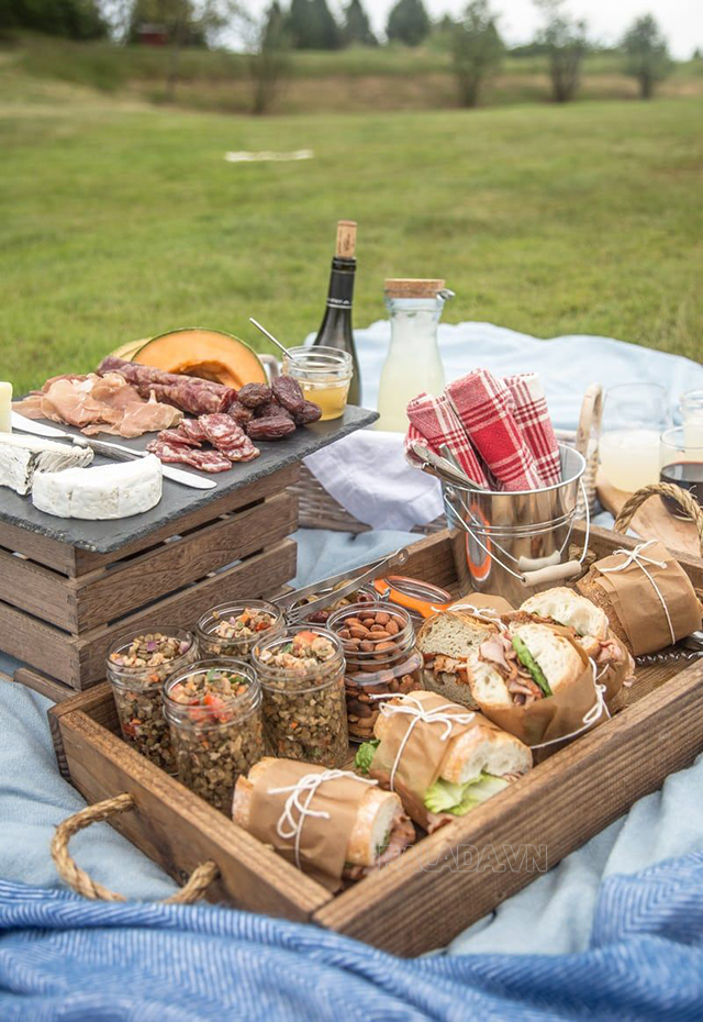 Dễ dàng chuẩn bị các món ăn nguội đi picnic