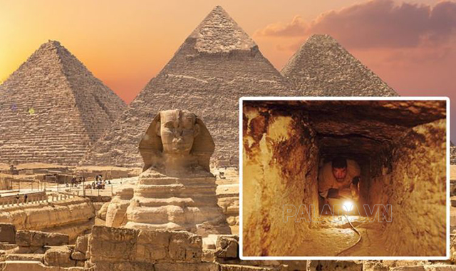 Bên trong kim tự tháp Ai Cập