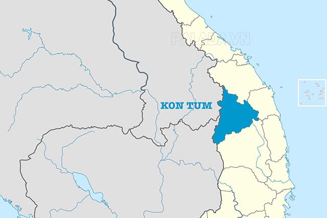 Vị trí địa lý của tỉnh Kon Tum