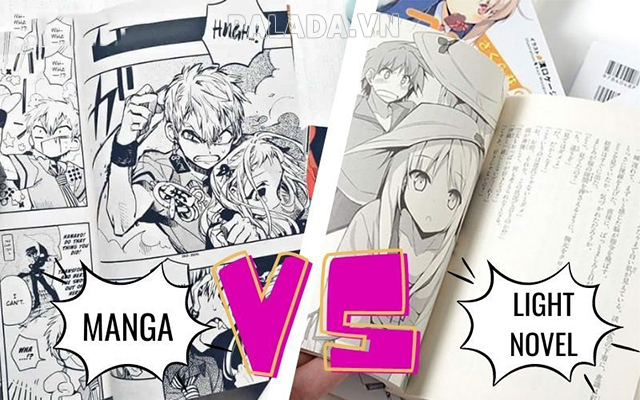 Light novel khác với manga