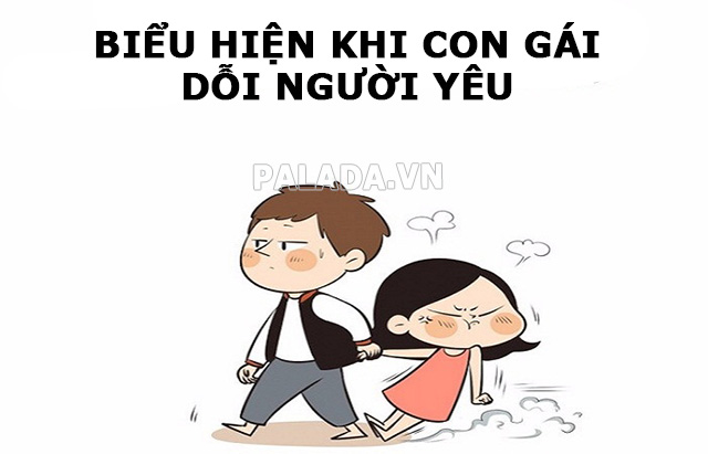 Biểu hiện khi con gái dỗi người yêu