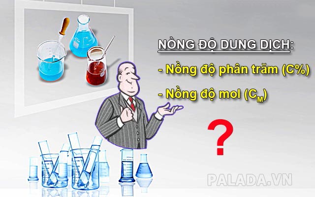 Công thức hóa học tính nồng độ phần trăm