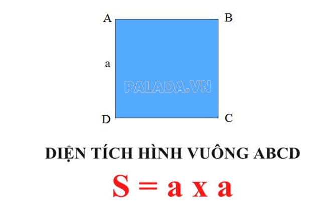 Hình vuông cạnh a gọi là hình vuông đơn vị diện tích