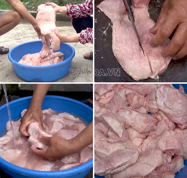 Cách sơ chế, khử mùi hôi của nầm lợn