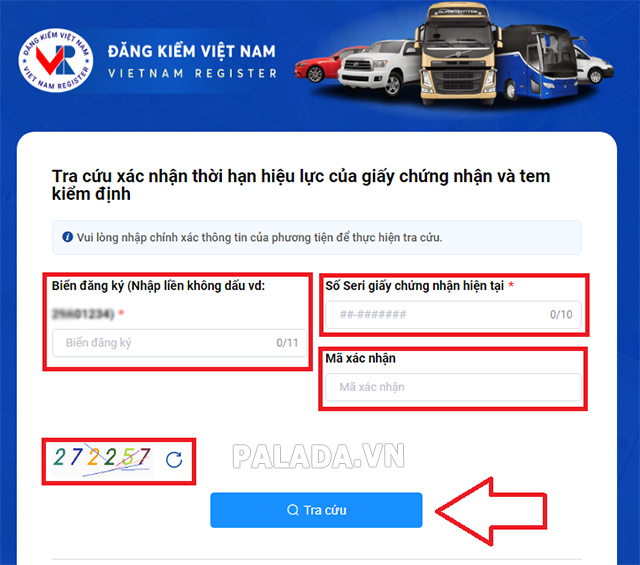 Cách tra cứu biển số xe oto tại Trà Vinh online