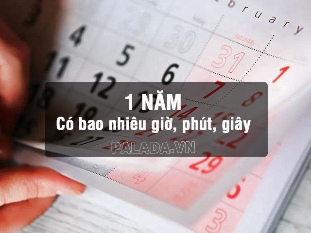 1 năm sẽ có bao nhiêu giờ, phút, giây