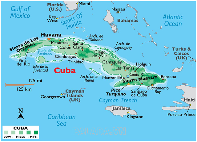 Cuba là quốc gia thuộc Châu Mỹ Latinh