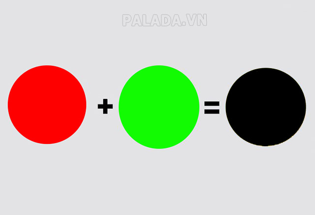 Màu đen sang trọng thường được pha từ màu đỏ + màu xanh lá