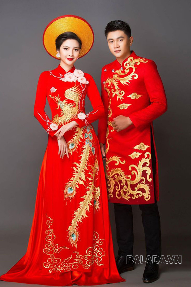 Trang phục áo dài cưới truyền thống
