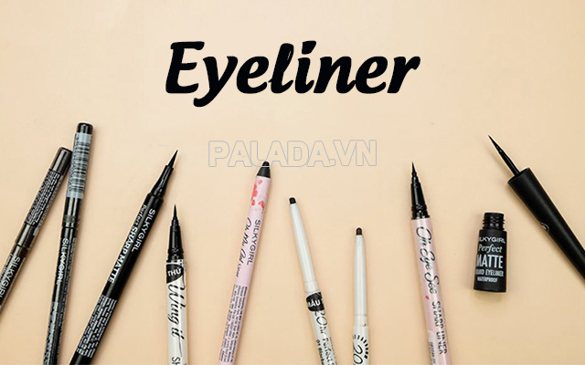 Eyeliner được dùng để kẻ đường kẻ ở mí mắt