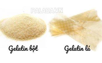 Gelatin có dạng bột và dạng lá 