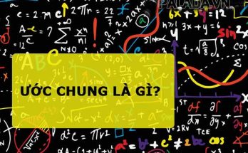 Ước chung của hai hay nhiều số thuộc tệp ước của tất cả các số đó