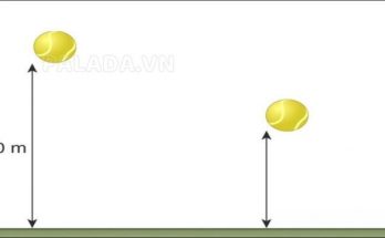 Ví dụ về phương thẳng đứng của quả bóng đang rơi