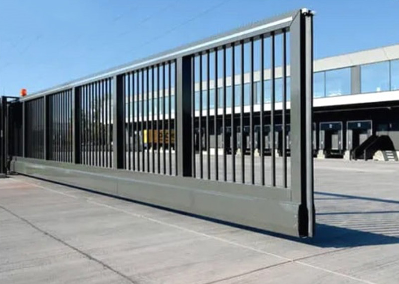 Cổng lùa xếp trượt không ray