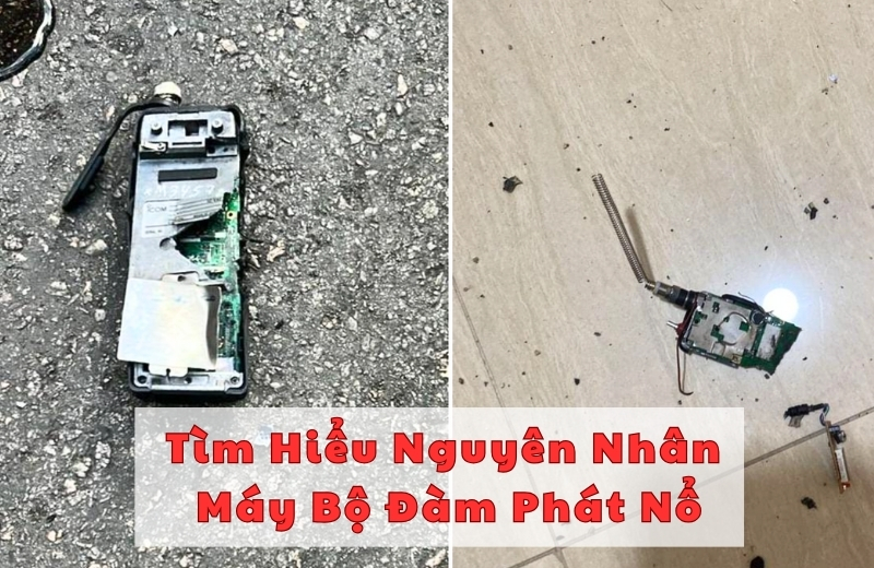 Tìm hiểu nguyên nhân máy bộ đàm phát nổ